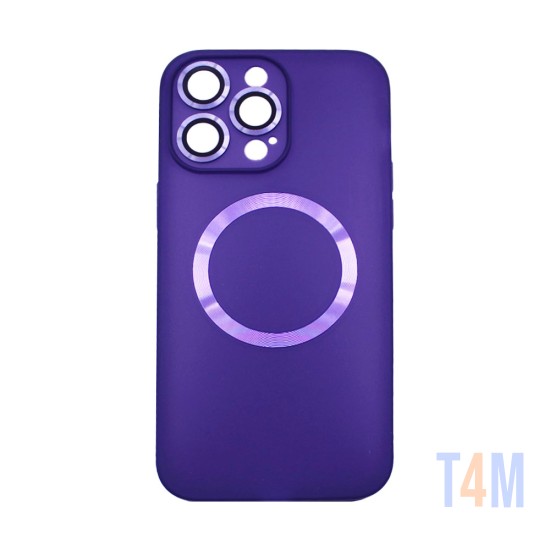 Magnetic Case with Camera Lens for Apple iPhone 14 Pro Max Purple